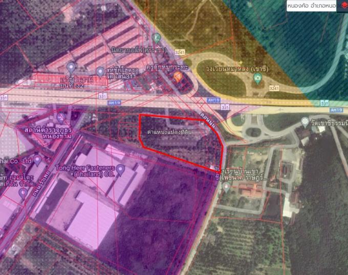 ขายที่ดิน สำหรับทำโรงงาน ปิ่นทอง2 ติดถนน 331 พื้นที่สีม่วง ราคาไร่ละ 10 ล้าน