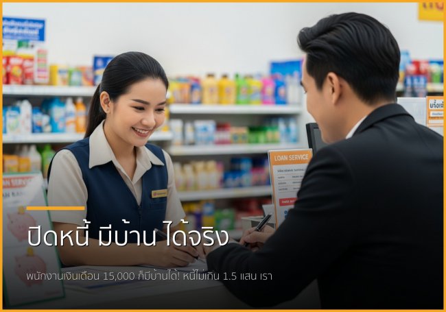 ฝันอยากมีบ้านไม่ไกลเกินจริง: บริการปิดหนี้แล้วพากู้ซื้อบ้านสำหรับพนักงานเงินเดือน ฝันอยากมีบ้านไม่ไกลเกินจริง: บริการปิดหนี้แล้วพากู้ซื้อบ้านสำหรับพนักงานเงินเดือน